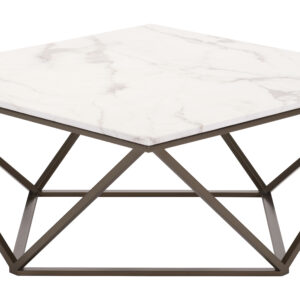 Tintern Coffee Table White & Antique Bronze