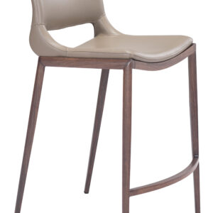 Ace Counter Stool (Set of 2) Brown & Walnut