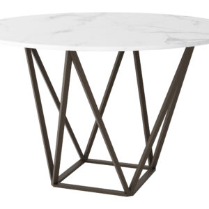 Tintern Dining Table White & Antique Bronze
