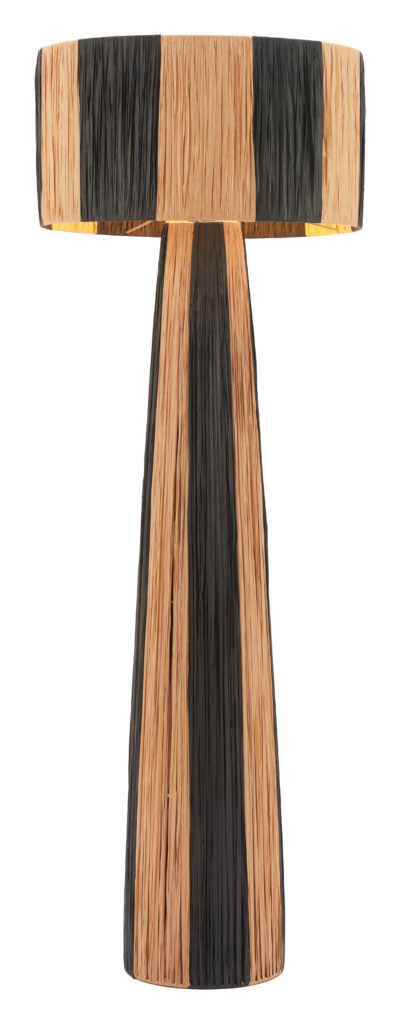 Striped wooden mallet with long handle