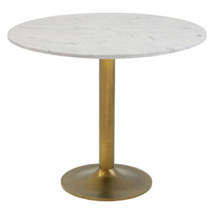 Fullerton Dining Table White & Gold