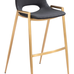 Desi Barstool (Set of 2) Black & Gold