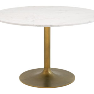 Ithaca Dining Table White & Gold