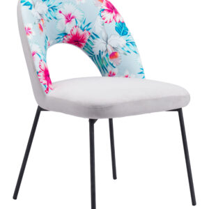 Torrey Dining Chair (Set of 2) Multicolor Print & Gray
