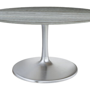 Star City Dining Table (60") Gray & Silver