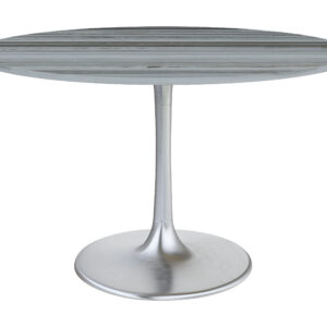 Star City Dining Table Gray & Silver